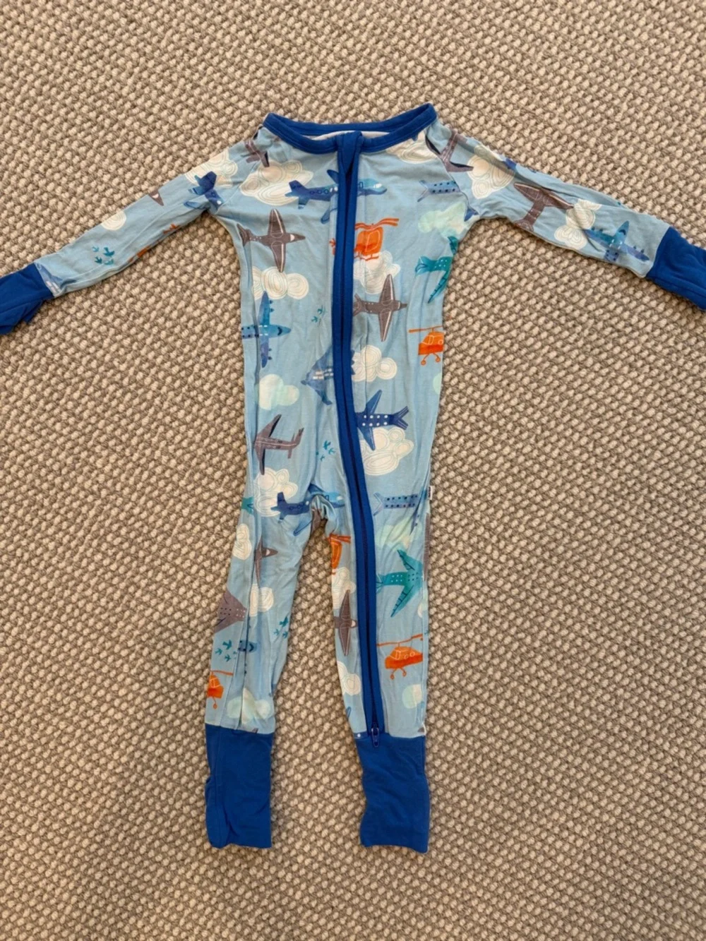Little Sleepies Airplane Zippies - Picture 1 of 2